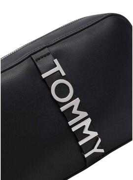 Borsa Tommy Jeans a tracolla City Bold nera per donna