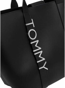 Borsa Tommy Jeans Tote City Bold nera per donna