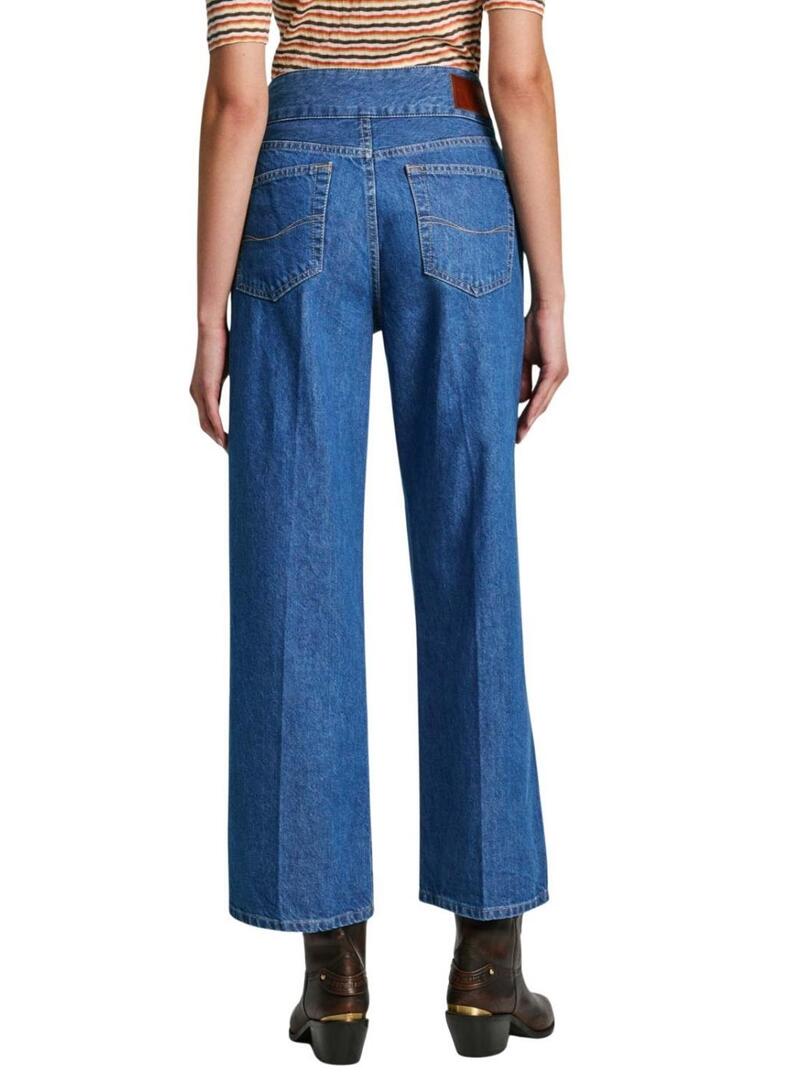 Pantaloni in denim Pepe Jeans diritti da donna