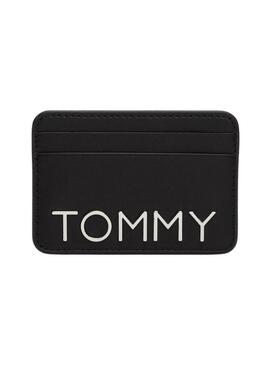 Porta carte Tommy Jeans City Bold nero per donna