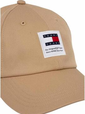 Cappello Tommy Jeans Heritage khaki per uomo