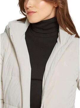 Cappotto Calvin Klein Jeans Soft Touch bianco da donna