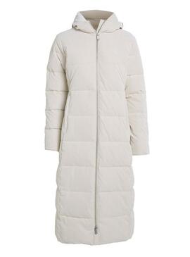 Cappotto Calvin Klein Jeans Soft Touch bianco da donna