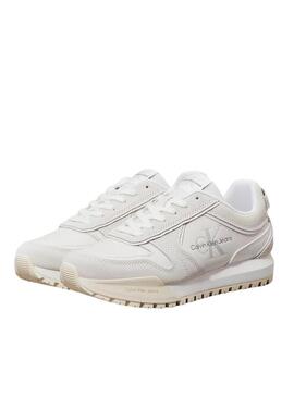 Sneakers Calvin Klein Jeans Toothy bianche per donna