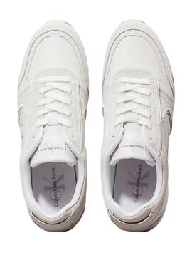 Sneakers Calvin Klein Jeans Toothy bianche per donna