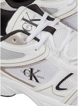 Sneakers Calvin Klein Jeans Retro Tennis bianche per uomo