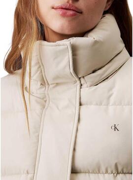 Giacca Calvin Klein Jeans Matte beige per donna.