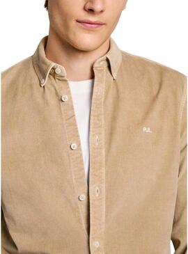 Camicia Pepe Jeans Miller beige per uomo