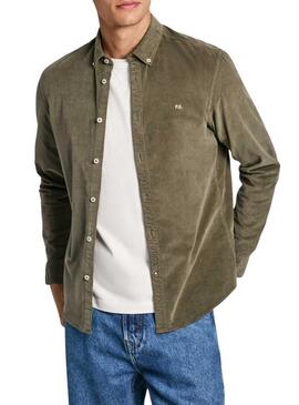 Camicia Pepe Jeans Miller verde per uomo