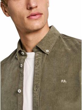 Camicia Pepe Jeans Miller verde per uomo