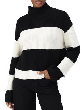 Maglione Calvin Klein Jeans Chunky Nero e Bianco per donna