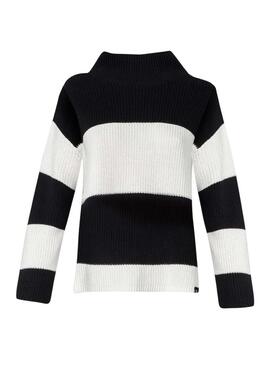 Maglione Calvin Klein Jeans Chunky Nero e Bianco per donna