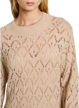 Abito Pepe Jeans Hailey beige per donna