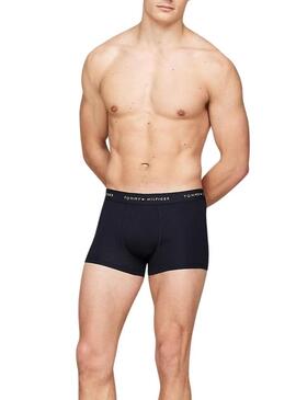 Pacco da 3 boxer Trunk Tommy Hilfiger essential nero per uomo