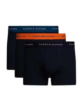 Pack da 3 Mutande Trunk Tommy Hilfiger Nero per uomo