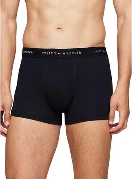 Pack da 3 Mutande Trunk Tommy Hilfiger Nero per uomo