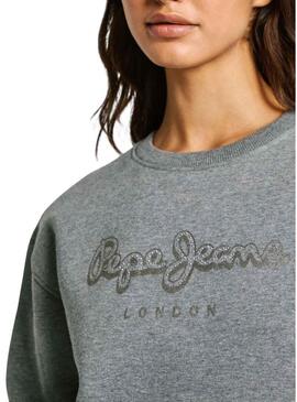 Felpa Pepe Jeans Francesca grigia scura per donna