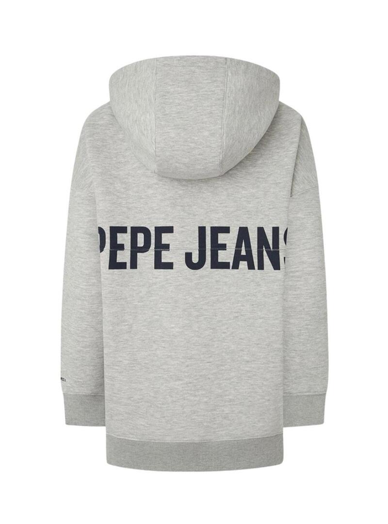 Felpa Pepe Jeans Fergie grigia per donna