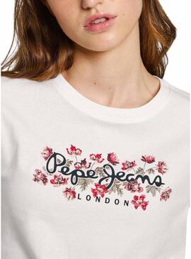 Maglietta Pepe Jeans Ginny bianca da donna