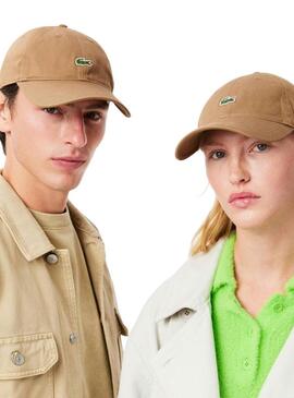 Cappello Lacoste Basic tostato per donna e uomo