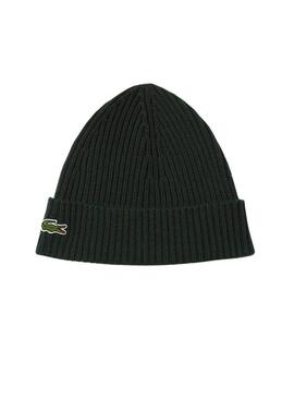 Cappello Lacoste Bonnet verde scuro per uomo