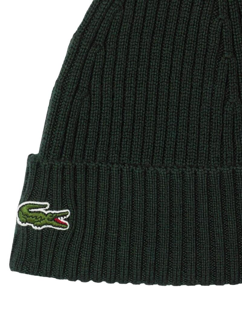 Cappello Lacoste Bonnet verde scuro per uomo