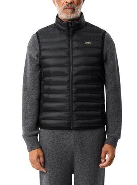 Gilet Lacoste nero basico per uomo