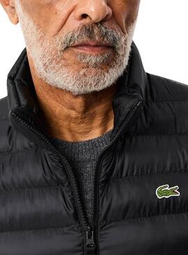 Gilet Lacoste nero basico per uomo