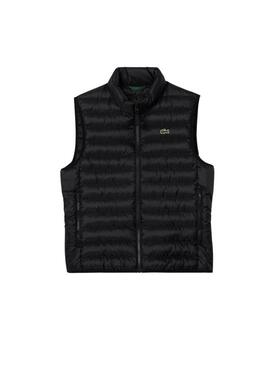 Gilet Lacoste nero basico per uomo