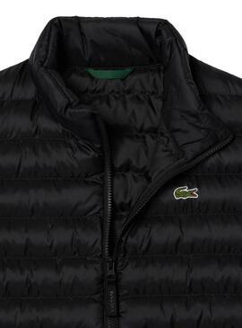 Gilet Lacoste nero basico per uomo