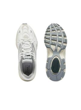 Sneakers Lacoste L003 Bianco e Argento per uomo