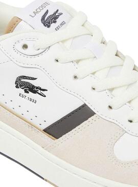 Sneakers Lacoste T Clip Bianco e Verde per uomo