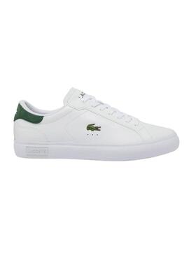 Sneakers Lacoste Powercourt Bianco e Verde per uomo