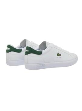 Sneakers Lacoste Powercourt Bianco e Verde per uomo