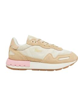 Sneakers Lacoste Partner Beige per donna