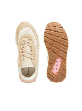 Sneakers Lacoste Partner Beige per donna