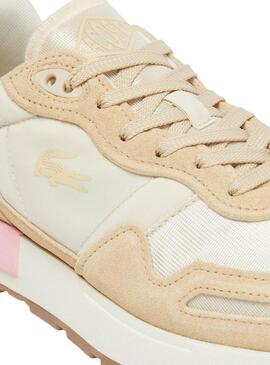 Sneakers Lacoste Partner Beige per donna