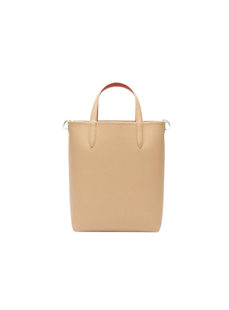 Borsa Lacoste Anna Vertical Beige e Arancione per donna