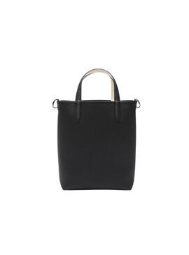 Borsa Lacoste Anna Vertical Nero e Bianco per donna