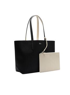 Borsa reversibile Lacoste Anna Nera e Beige per donna