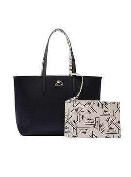 Borsa reversibile Lacoste Anna Nera e Bianca per donna