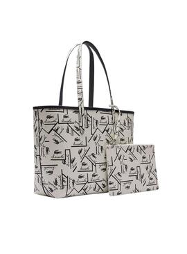 Borsa reversibile Lacoste Anna Nera e Bianca per donna