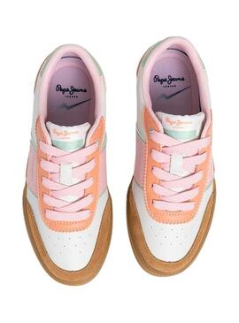 Sneakers Pepe Jeans Kenton Muse Marroni per bambina