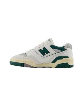 Sneakers New Balance B550 Verde per bambina e bambino