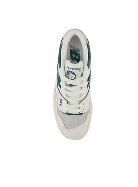 Sneakers New Balance B550 Verde per bambina e bambino