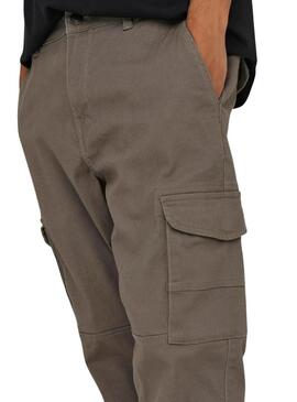 Pantaloni Only and Sons Carter Cargo Marrone per uomo