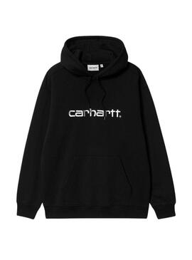 Felpa Carhartt Con Cappuccio Logo Nero per donna