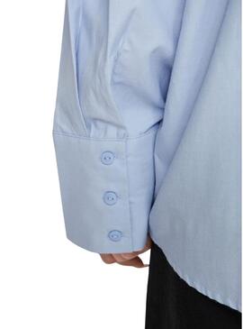 Camicia Vila Vifine Blu Oversized per donna