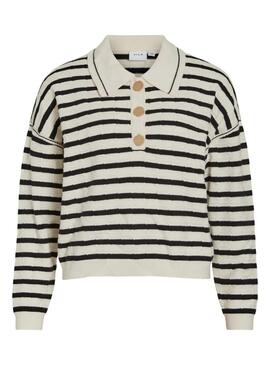 Maglione Vila Vimalfine Polo a Righe per donna