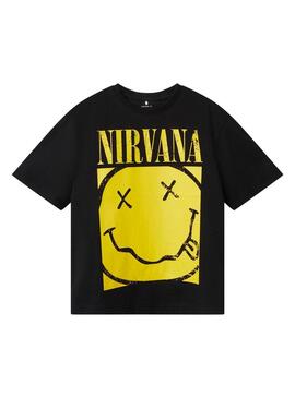 Maglietta Name It Nirvana nera